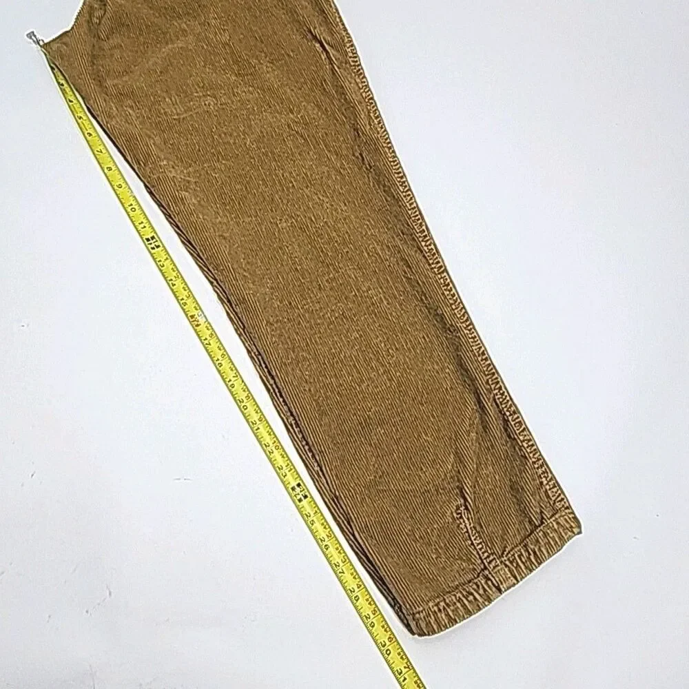 North Face Pants Cord Cordurory Size XL Brown Elastic Waist Pull-On Mens 36 x 29